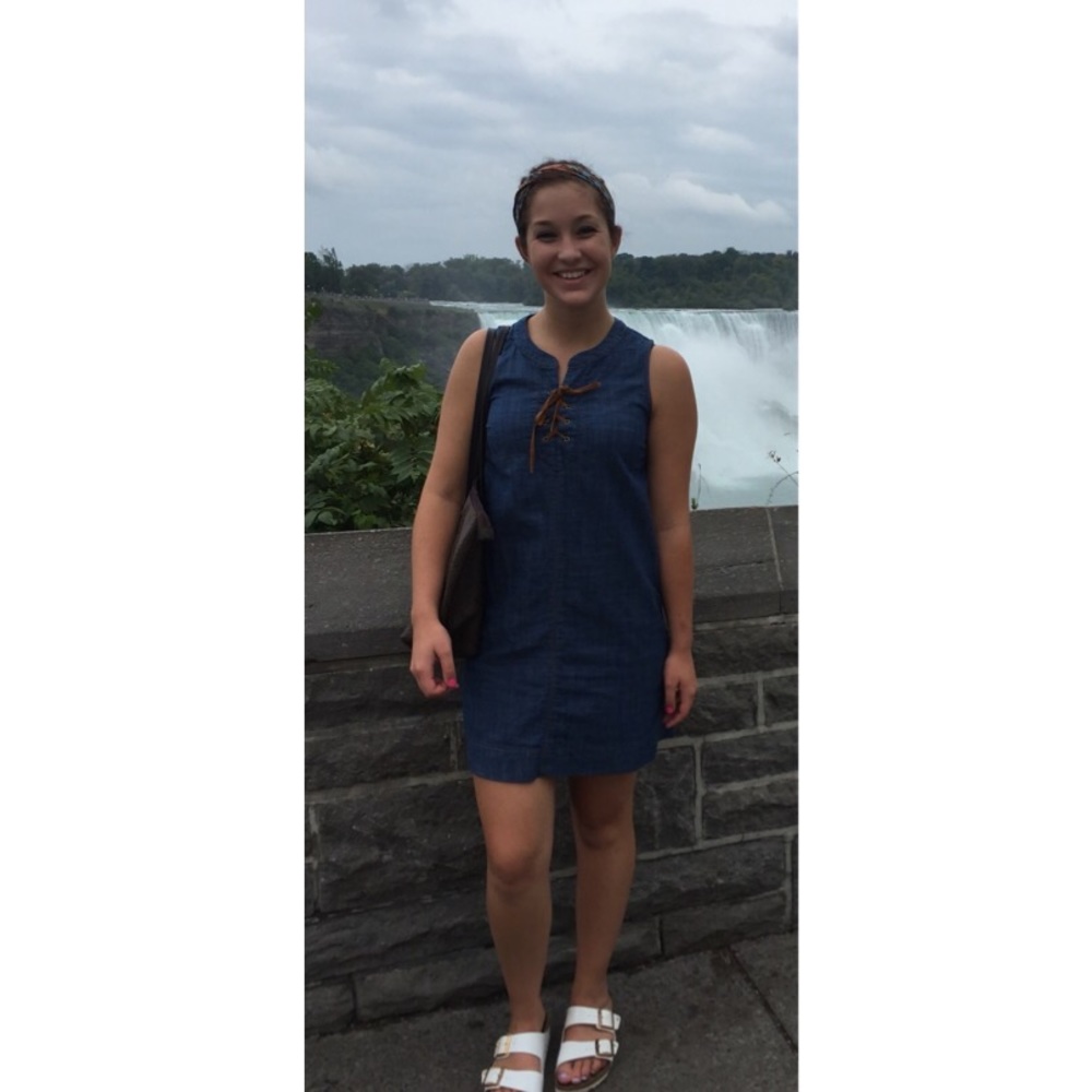 Cute jean dress!